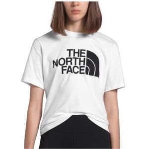 𝅺THE North Face Women's Half Dome Short Sleeve Casual Shirt - TNF White